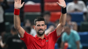 Djokovic riflette quanto sia difficile giocare in queste condizioni a Shanghai: "È brutale". Foto: Getty