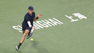 扬尼克·辛纳在上海赛击败奥尔特迈尔。照片：gettyimages