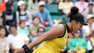 Naomi Osaka, in the Osaka tournament. Photo: Getty Images