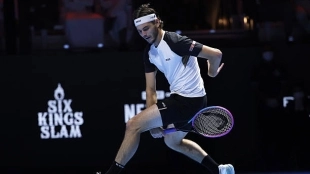 Fritz se lleva el tercer puesto de la Six Kings Slam ante la retirada de Djokovic