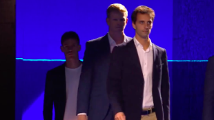 Albert Ramos honored in Turin among other retirees. Source: Getty