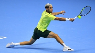 Alcaraz e il motivo per cui gioca le esibizioni: "Solo bisogna mantenere la concentrazione, scaldarsi e allenarsi un po' solo per una partita". Foto: Gettyimages