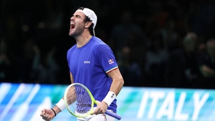 贝雷蒂尼始终履行他对意大利的责任，并将其带到打入戴维斯杯决赛的一步之遥。照片：Gettyimages