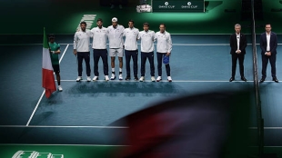 Italy achieves a new milestone in the history of the Davis Cup. Photo: Gettyimages