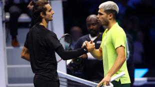 Lorenzo Musetti defines Carlos Alcaraz. Source: Getty