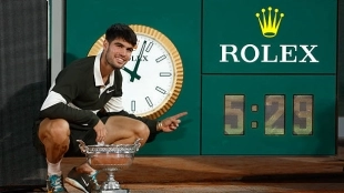 ¿Quién es el tenista que más horas ha pasado en pista durante 2025?