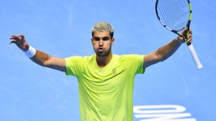 阿尔卡拉斯：「今天，我曾经以为丢掉了第一名的位置」。照片：盖蒂