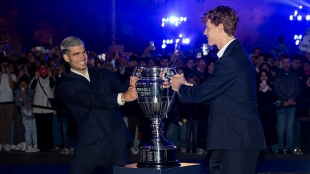 新闻标题：Sinner-Alcaraz已在Big3餐桌上就餐：证明这一事实的数据。照片：Getty