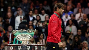 David Ferrer, a un paso de conquistar su primera Copa Davis como capitán. Fuente: Getty
