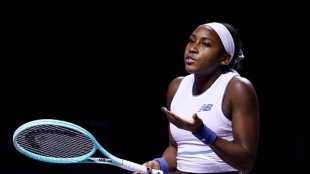 Coco Gauff en las WTA Finals 2025. Foto: Getty