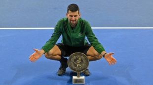 Novak Djokovic celebra 101 títulos. Foto: gettyimages
