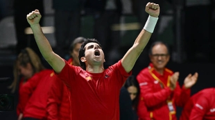 Jaume Munar celebra un triunfo increíble. Fuente: Getty