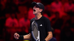 Jódar demuestra de lo que es capaz: salva cuatro bolas de partido ante Tien y debuta con victoria en las Next Gen Finals. Foto: Gettyimages