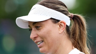 保拉·巴多萨和她的新训练伙伴。