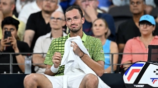 Medvedev: "Cuando estaba entre los cinco mejores del mundo ya pensaba en que podía hacer ante Alcaraz y Sinner". Foto: Gettyimages