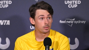 Álex de Miñaur, sensaciones al competir en Australia. Foto: gettyimages