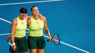 Paula Badosa y Aryna Sabalenka, bailes en TikTok. Foto: gettyimages