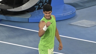 卡洛斯·阿尔卡拉斯，不要放弃。照片：gettyimages