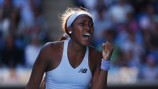 Cori Gauff beats Muchova at the Australian Open. Photo: gettyimages