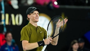 杨尼克·辛纳，与斯皮齐里一起观看的时间表。照片：gettyimages