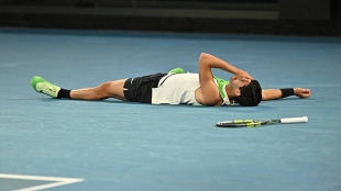 阿尔卡拉斯和一则独特的献词：“我记得那些告诉我我做不到的人”。照片：Gettyimages