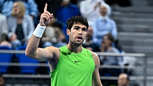 阿尔卡拉斯首次在他的34个决赛中与比他更年轻的对手对决。图片：Gettyimages