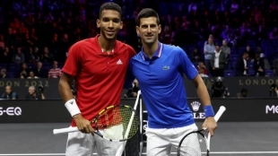 Auger-Aliassime: "Djokovic is a great example for everyone"