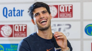 Alcaraz si è divertito a pescare in Qatar.