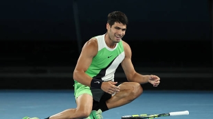 Carlos Alcaraz, tenistas españoles con títulos. Foto: gettyimages