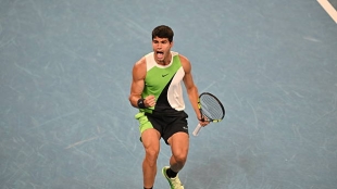 卡洛斯·阿尔卡拉斯，澳大利亚公开赛2026冠军。照片：gettyimages