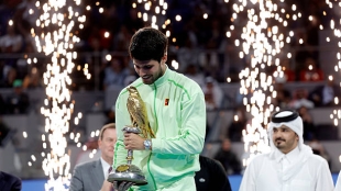 卡洛斯·阿尔卡拉斯在ATP排名中领先西纳。照片：gettyimages