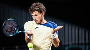 帕布罗·卡雷尼奥在迪拜赢得对阵沙沃瓦洛夫比赛。照片：gettyimages