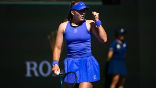 Andreeva, luces y sombras en su debut en Miami