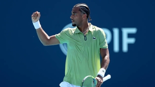 Fils frena la remontada de Vacherot y vuelve a los cuartos de final de Miami. Foto: Gettyimages