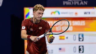 Landaluce also joins the Spanish celebration in Miami: beats Girón and sets up showdown with Darderi. Photo: Gettyimages