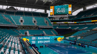 Miami Open 2026: Primeros partidos cancelados por la lluvia. Fuente: Getty