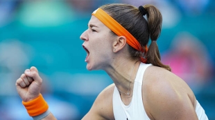 Muchova va muy en serio en este Miami Open: se deshace de Mboko y se mete en las semifinales. Foto: Gettyimages