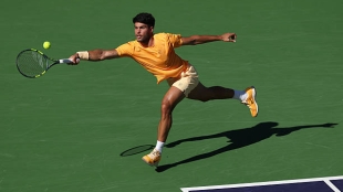 Horario y dónde ver el próximo partido de Alcaraz en Indian Wells contra Norrie. Fuente: Getty