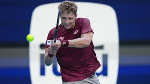 Martín Landaluce cae en el Miami Open 2026. Foto: gettyimages