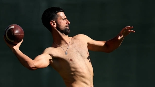 诺瓦克·德约科维奇，在印第安维尔斯首秀对阵马赫尔扎克。照片：gettyimages