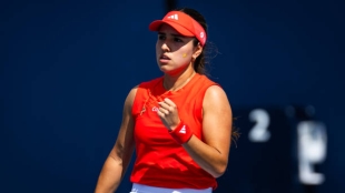 Osorio supera a una frustrada Siniakova en Miami. Fuente: Getty