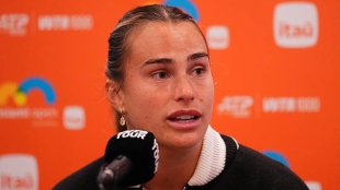 Sabalenka atizó al director del torneo de Dubái, quien le criticó hace no demasiado. Fuente: Getty