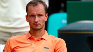 Estos son los increíbles números que deja Medvedev en su 0-6 0-6 en Montecarlo. Fuente: Getty