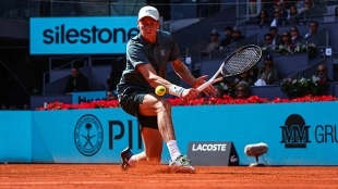 El divertido momento de Sinner tras su victoria ante Moller en Madrid