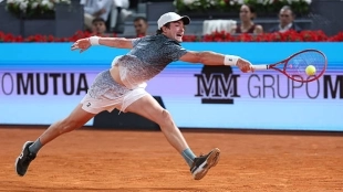 El tremendo enfado de Fonseca durante su partido ante Jódar en el Madrid Open