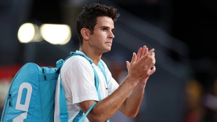 Así fue la tremenda ovación que se llevó Jódar a su salida de la Caja Mágica. Foto: Gettyimages