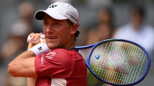 Ruud comienza su defensa en Madrid infligiendo un severo correctivo a Munar. Foto: Gettyimages