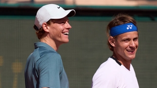 Sinner gets off to a good start in Monte Carlo: He wins the doubles with Bergs against Ruud and Machac. Photo: Getty Images