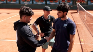 卡洛斯·阿尔卡拉斯在摩纳哥训练。照片：gettyimages
