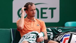 Daniil Medvedev, humillación en Montecarlo. Foto: gettyimages